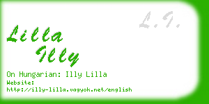 lilla illy business card
